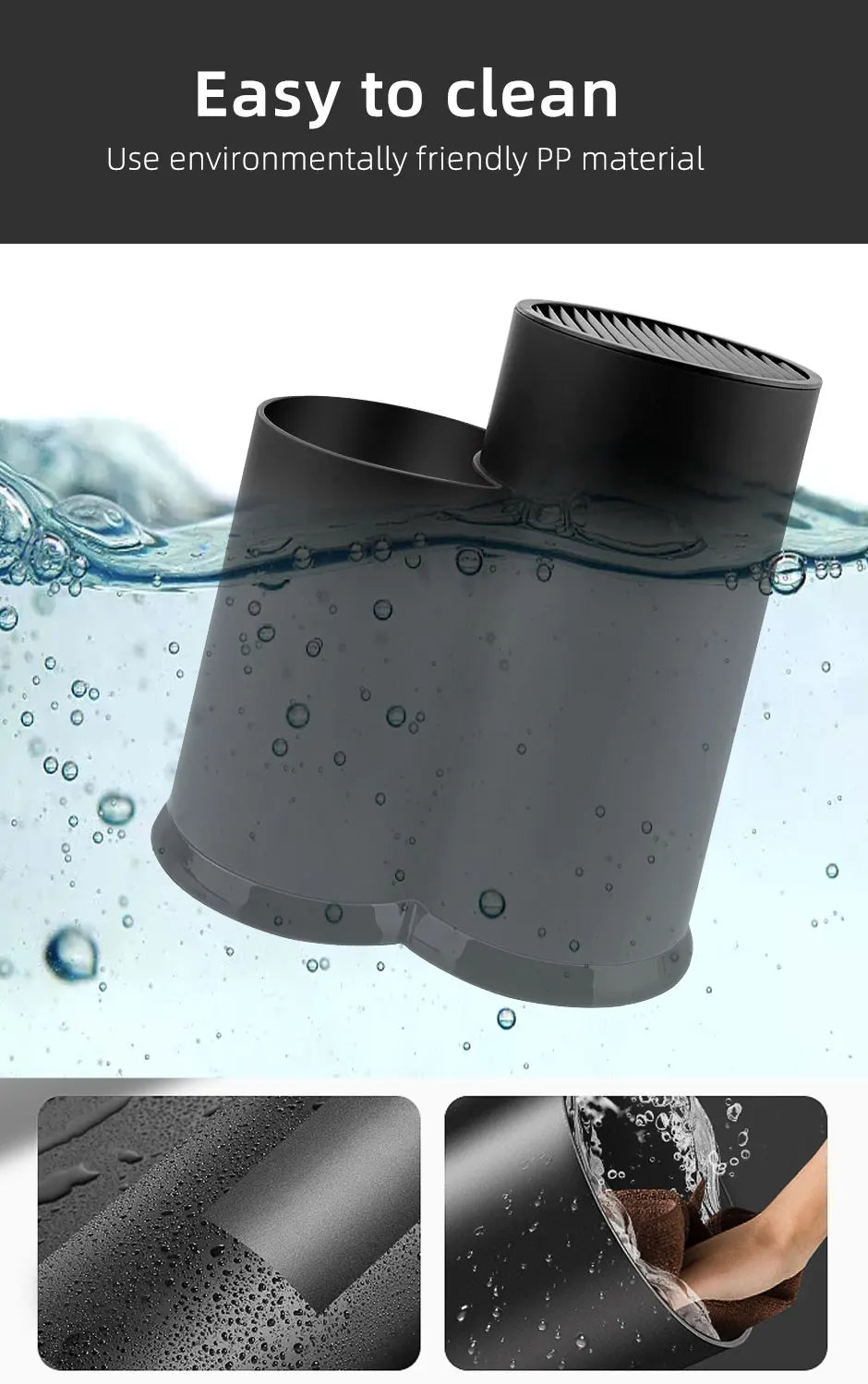 Knife Holder Multi-Function Utensil Stand Knife Block Pp