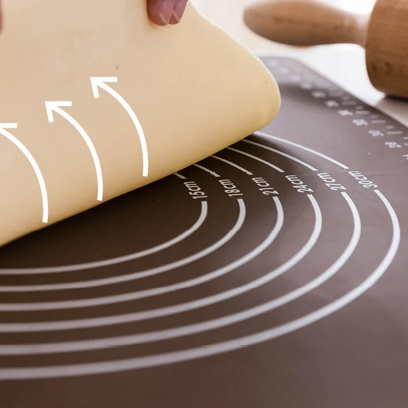 30x40cm Silicone Pastry Mat Non-Stick Thickening Mat Rolling