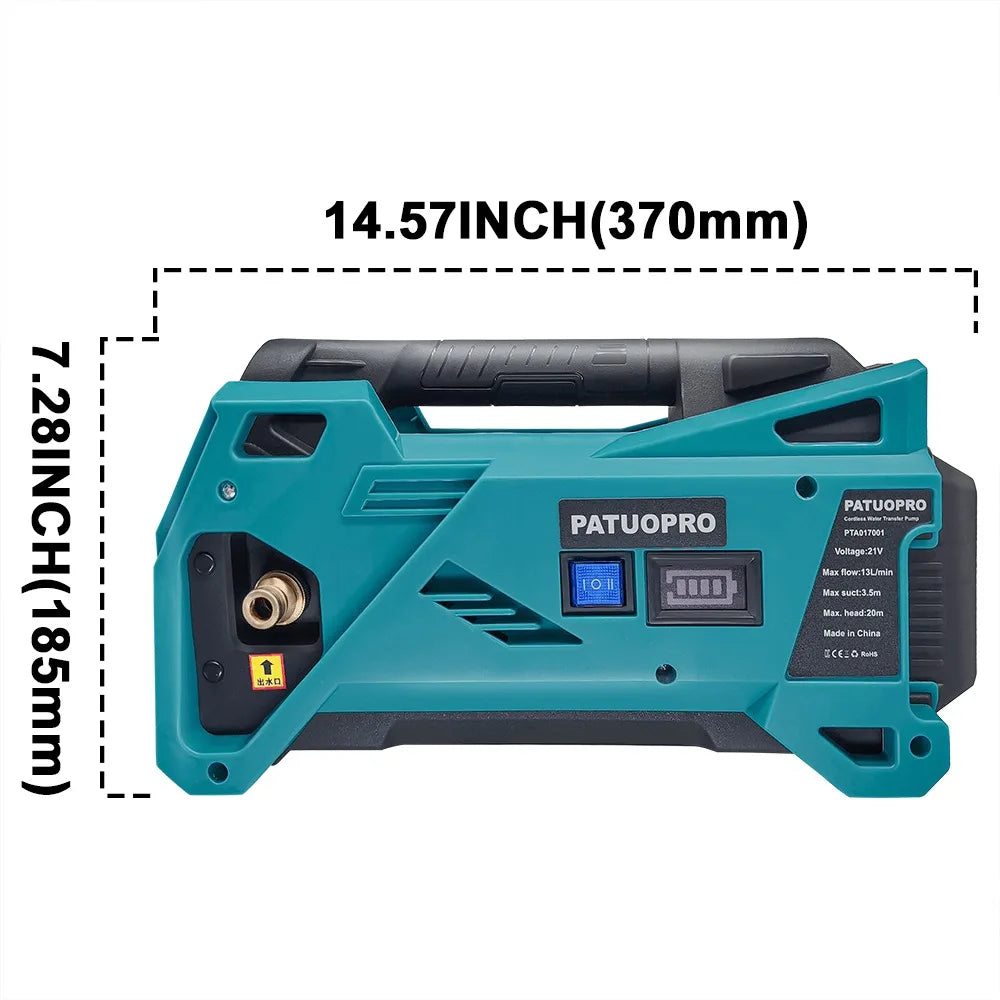 Patuopro Cordless Water Pump Electric Watering Machine 10m