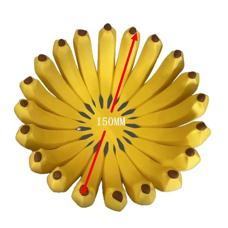 Unique Banana Shaped Fruit Bowl Counter Organizer Cute