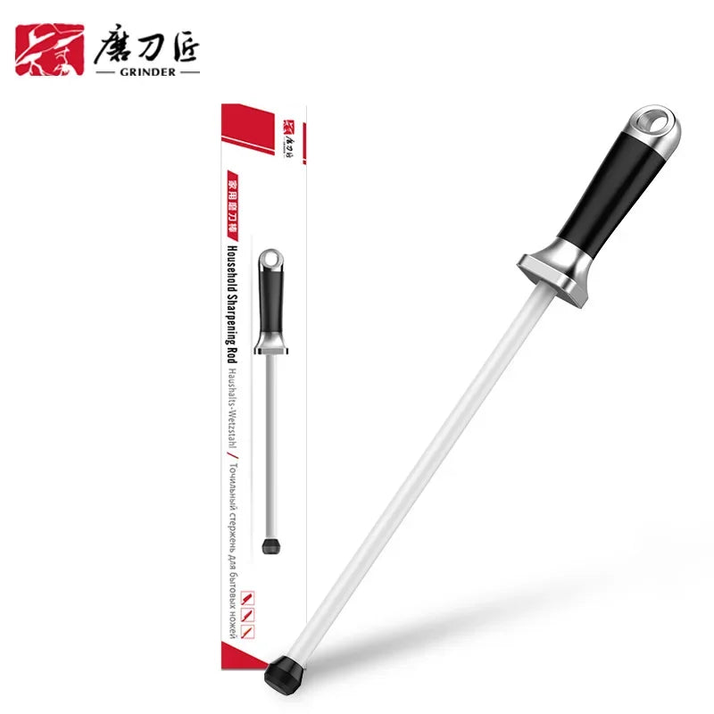 12 Inch Professional Ceramic Stick Rod Butcher Knife