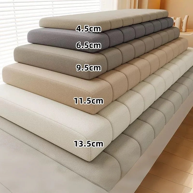 Custom Teddy Waterproof Fabric Sofa Cushion Bay Window