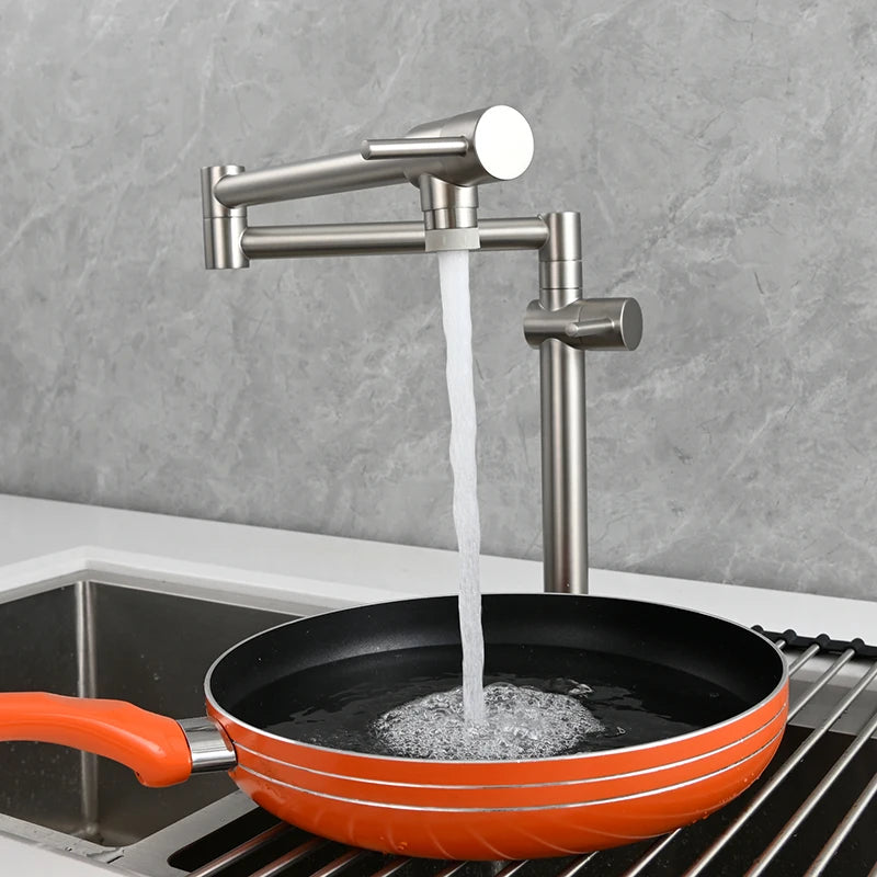 Ciencia Brass Pot Filler Faucet Wall Mount Sink