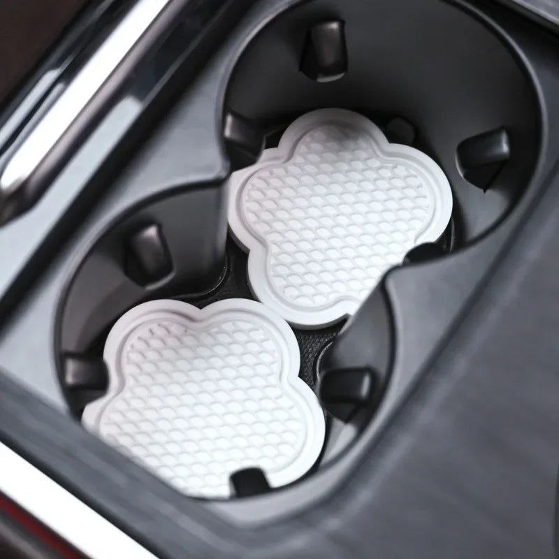 2pcs Car Water Cup Pad Holders Non-Slip Silicone