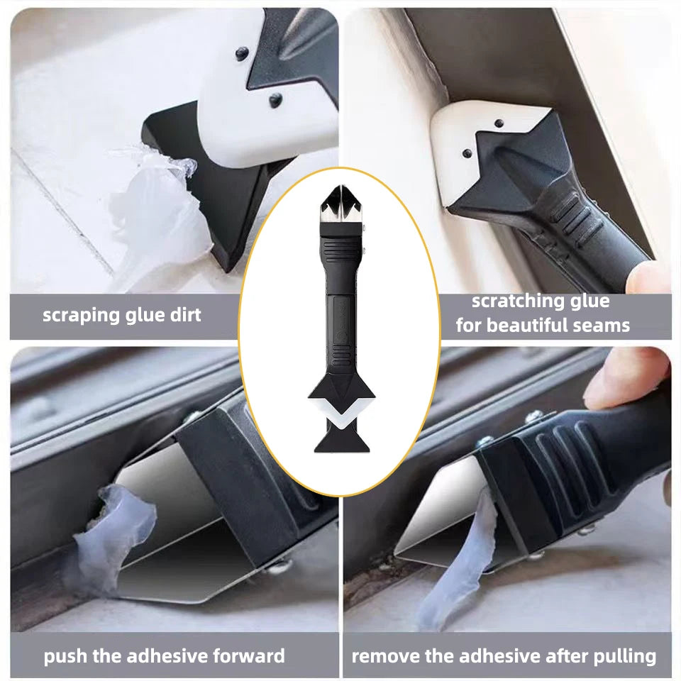 Silicone Scraper Squeegee Glue Remover Knife Caulking Angle