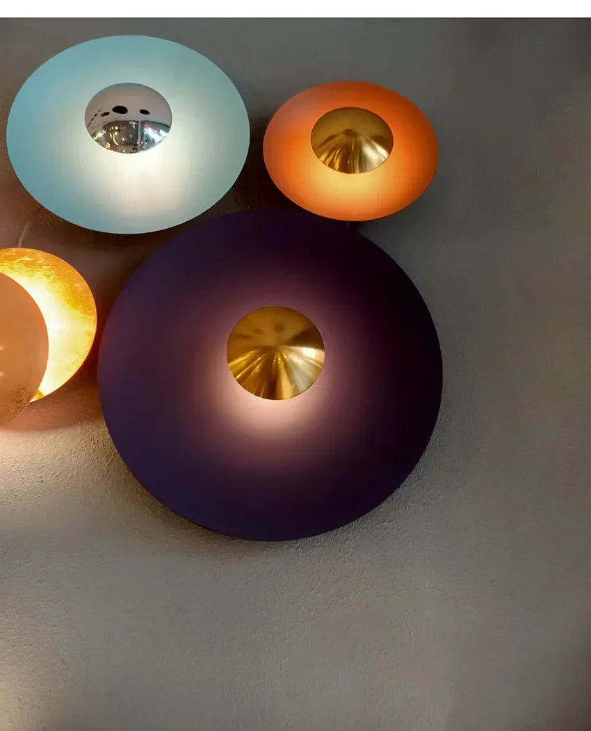 Modern Minimalist Designer Led Wall Light Dish Foyer