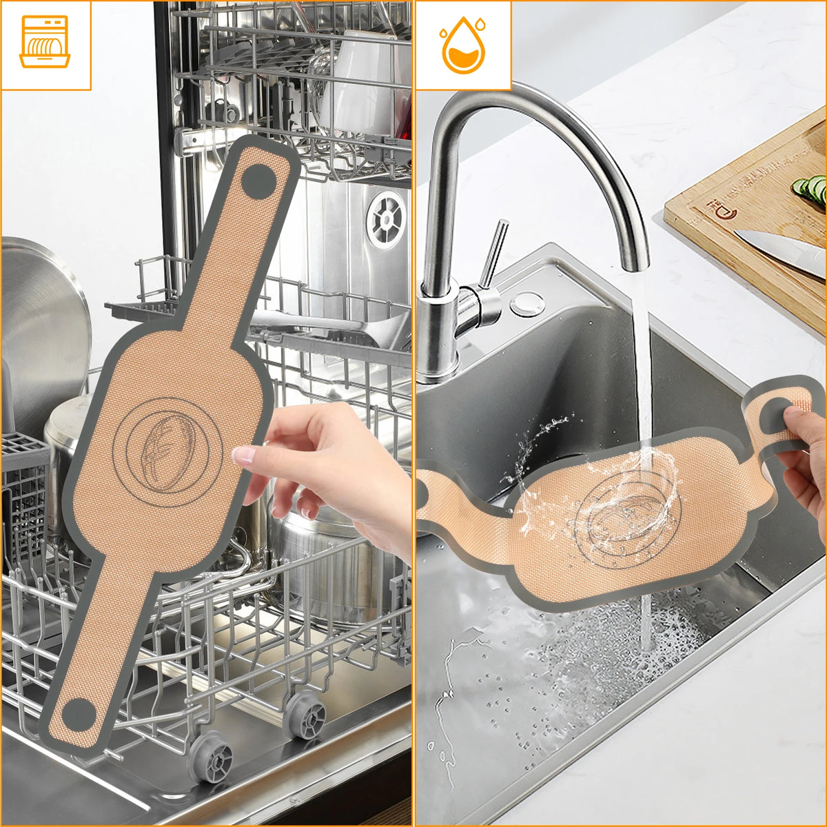 2pcs Silicone Bread Sling Non Stick Silicone Baking