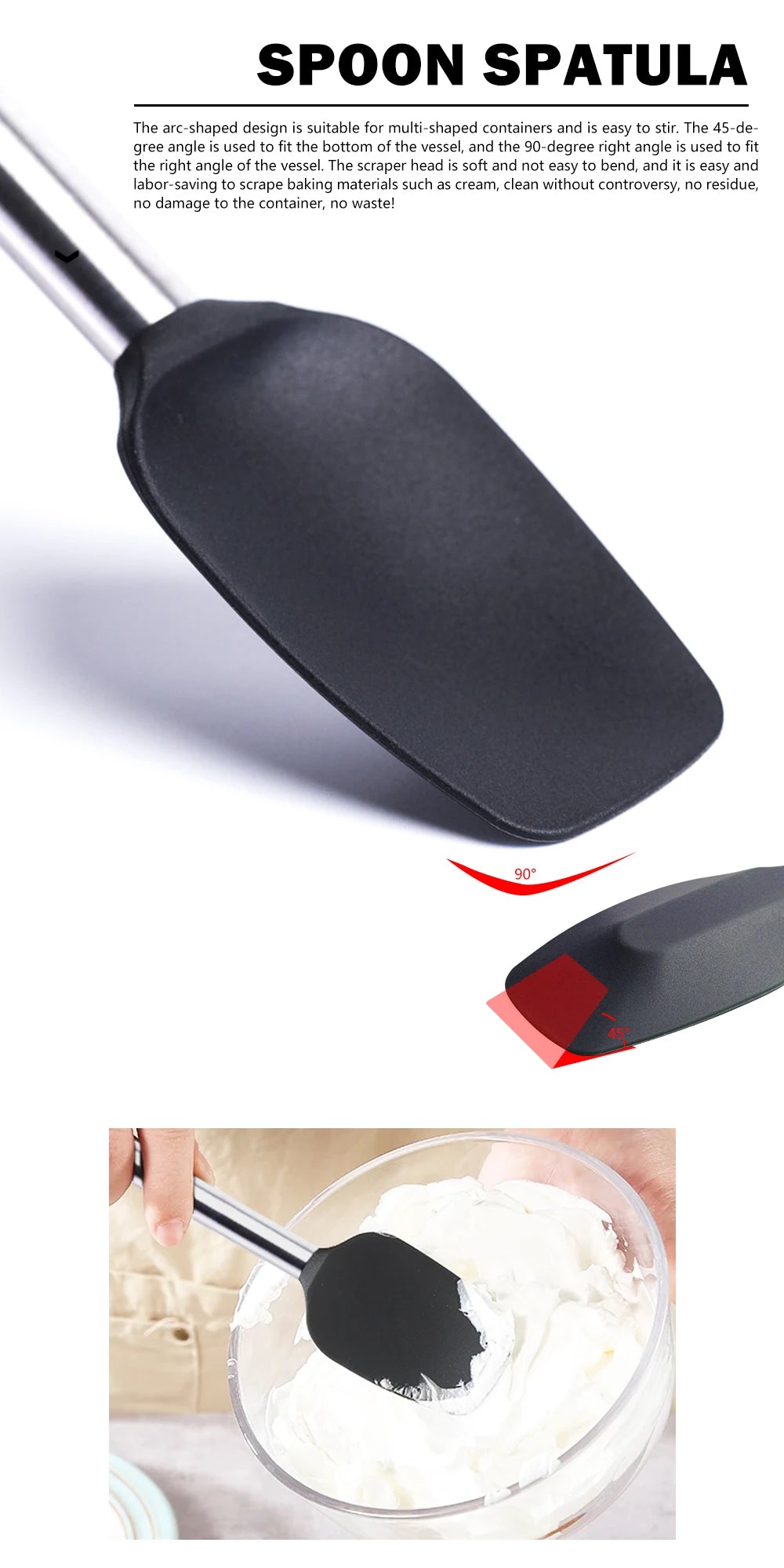 1-Pack Silicone Kitchenware Cooking Utensils Heat-Resistant