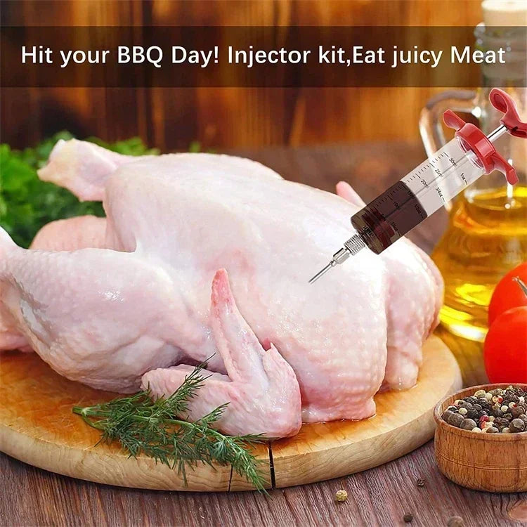 Meat Injector Syringe Marinade Flavor Injector Marinade Injector