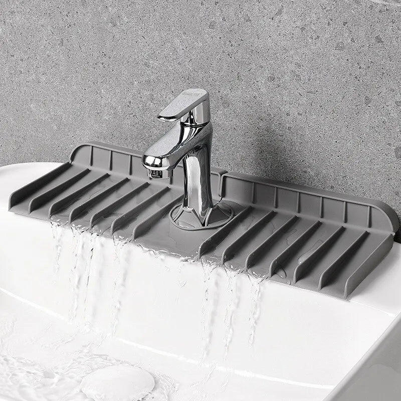 Silicone Faucet Mat Dish Soap Sponge Holder Sink