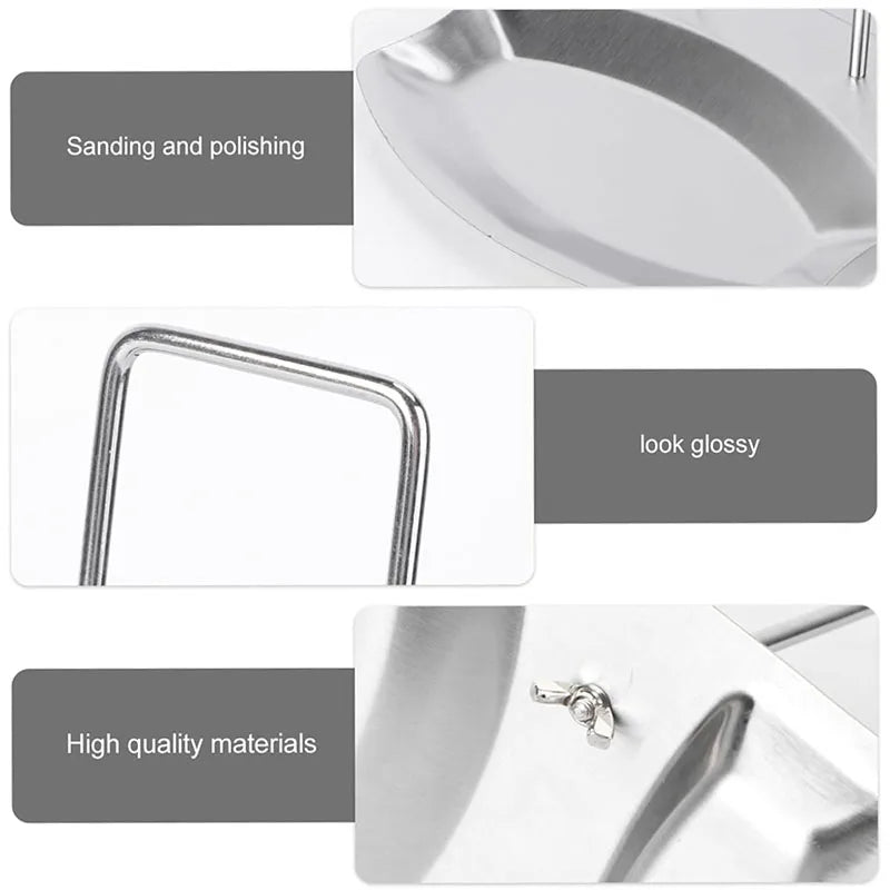 Stainless Steel Pot Lid Rack Spoon Rest Holder