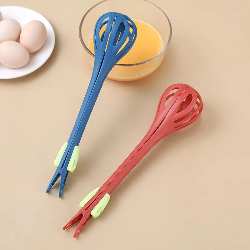 Egg Beater Whisk Milk Pasta Tongs Food Clips