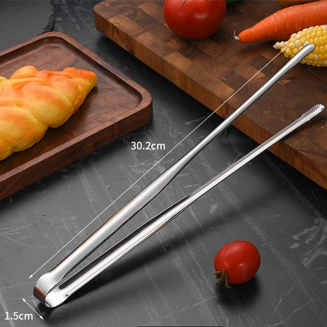 Stainless Steel Grill Tongs Food Clip Bbq Steak
