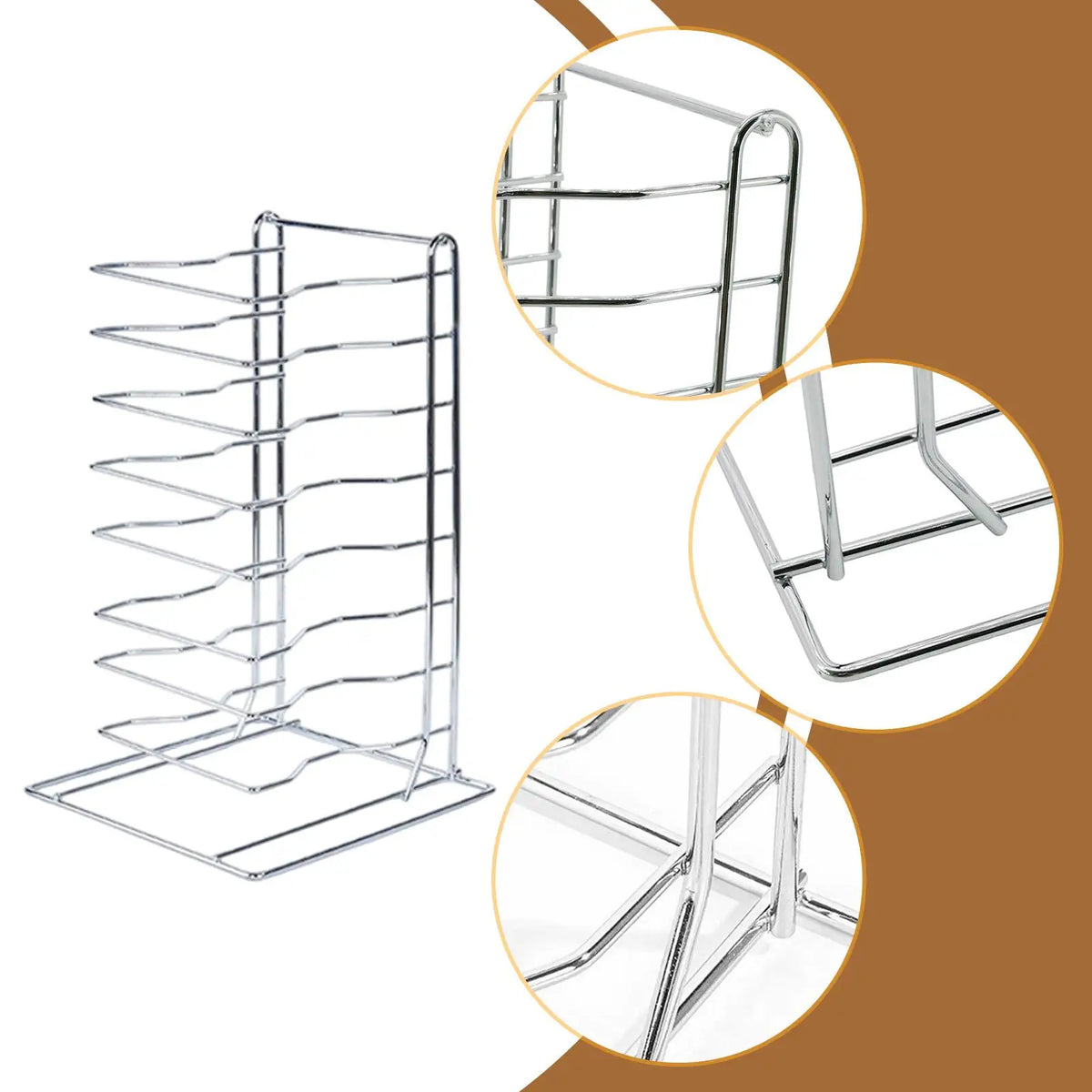 Pizza Rack Stand Multipurpose Heavy Duty Storage Space