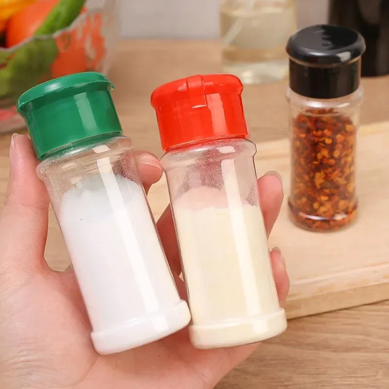 Clear Spices Bottle Salt Pepper Shakers Plastic Barbecue