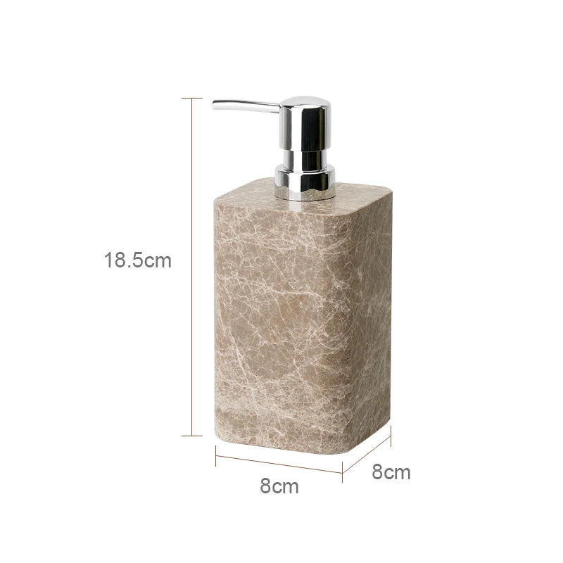 Emperador Light Natural Marble Bathroom Soap Dish Soap