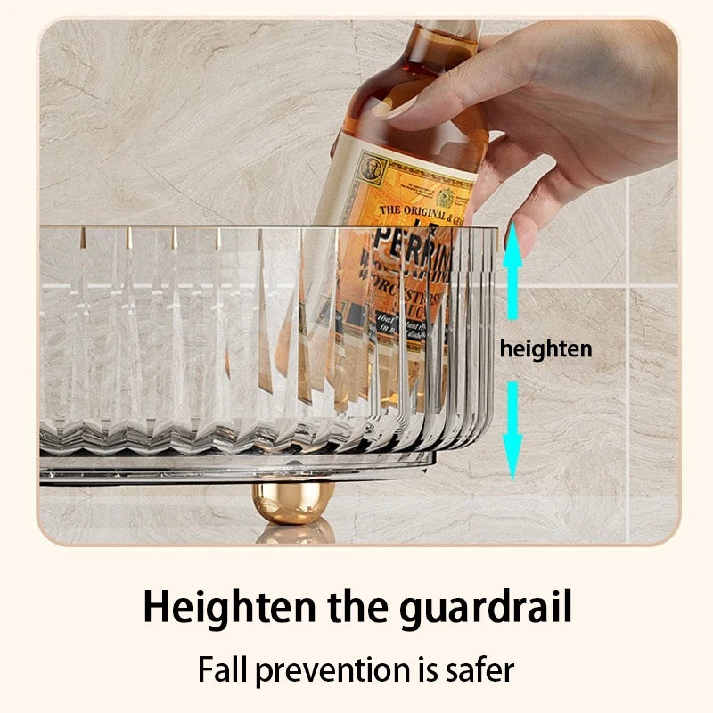 Rotating Spice Rack Kitchens Multi-Functional Storage Tray