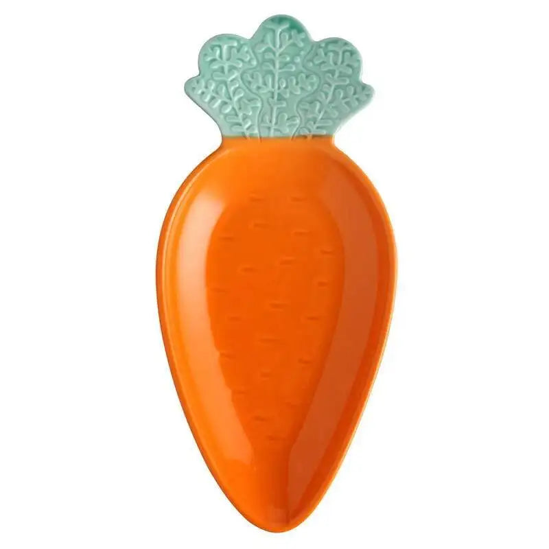 Cute Carrot Ceramic Plate Fruit Salad Plate Dessert