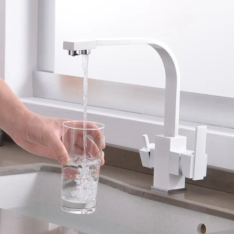 100 Solid Copper Way Water Filter Tap Newly