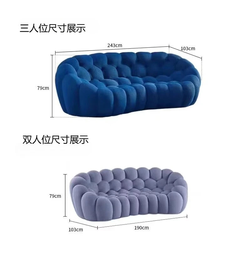 Compressed Vacuum Sofa Comfortable Double Triple Sofa Lazy