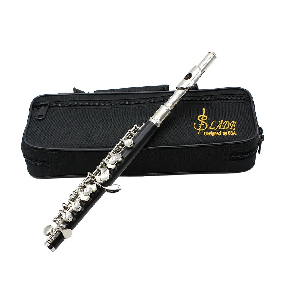 Black Silver Piccolo Professional Key Piccolo Padded Case