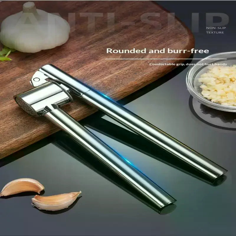 Garlic Press Mincer Squeezer Ergonomic Handle Multi Use
