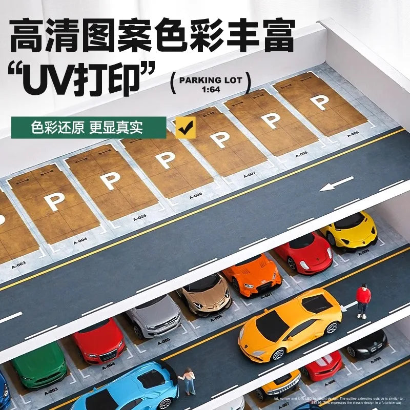 Collector 1/64 Trapezoidal Parking Lot Storage Rack Alloy