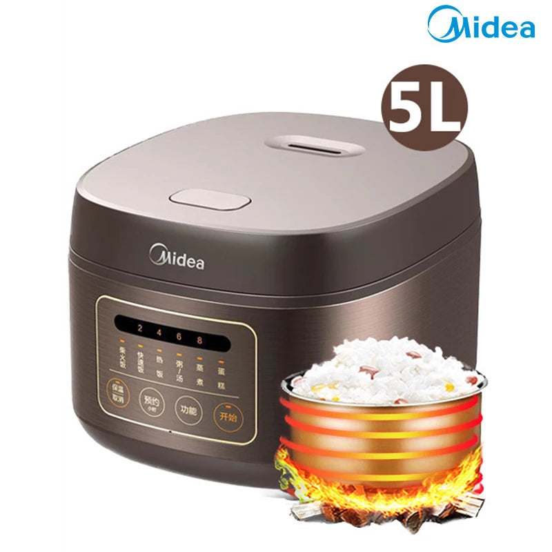Midea Rice Cooker Large Capacity 4l/5l Suitable 2-10