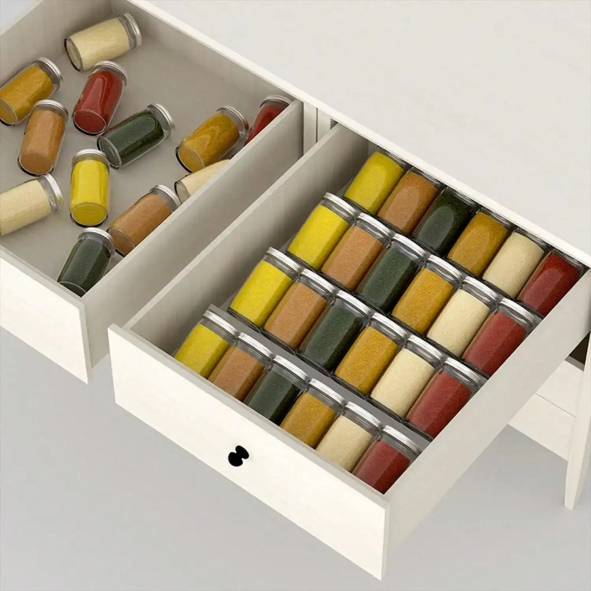 2/4layers Spice Drawer Organizer Adjustable Spice Rack Spice