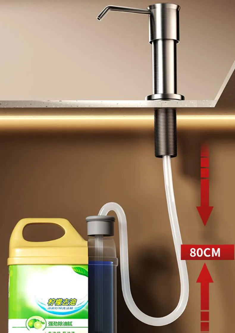 Counrtertop Dishes Soap Dispenser Extention Tube Sets Hand