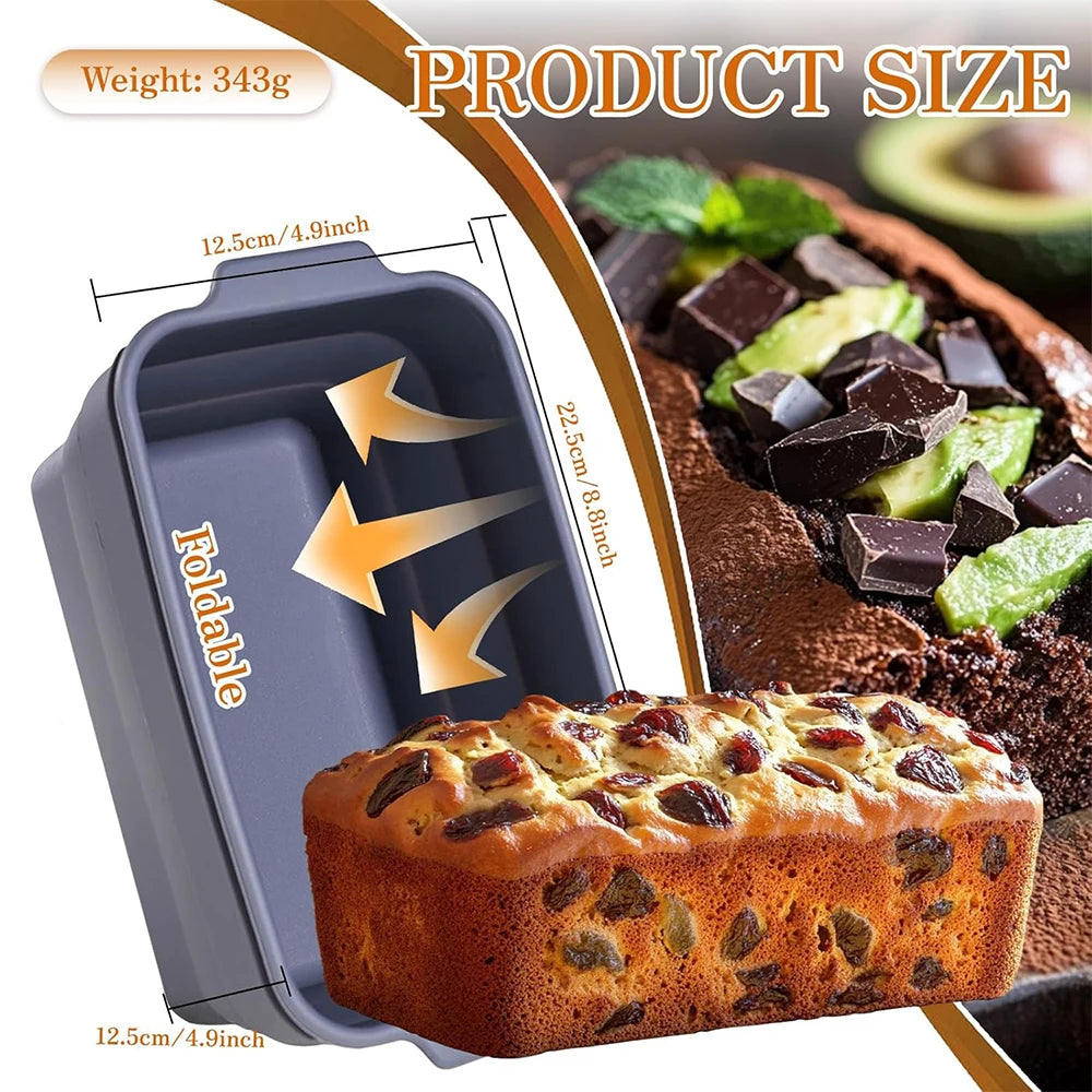 Lmetjma Silicone Bread Loaf Pan Collapsible Bread Toast