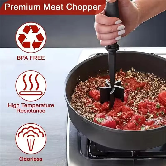 Meat Chopper Hamburger Chopper Premium Heat Resistant Masher