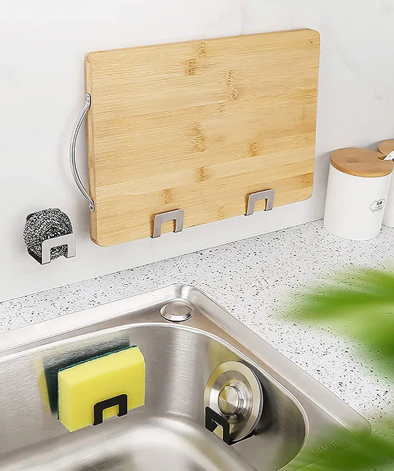 Sink Sponge Holder Self Adhesive Drain Drying Rack