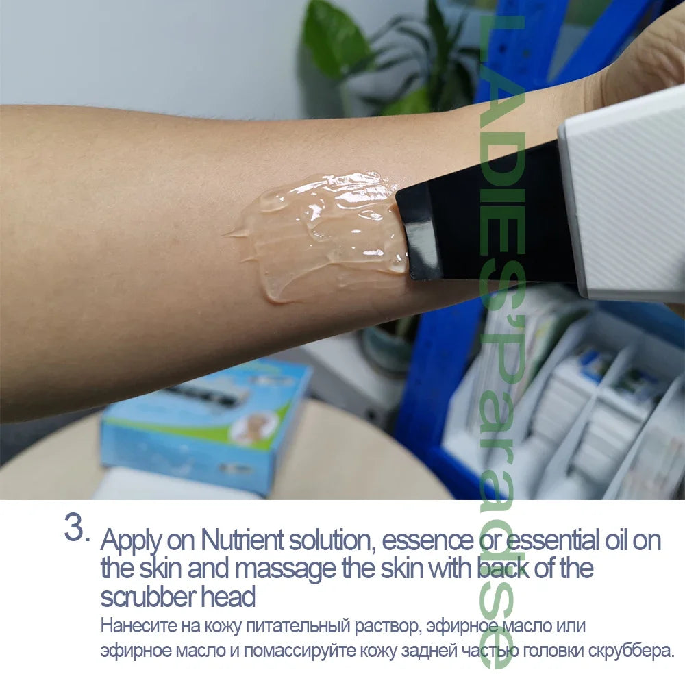 Professional Ultrasonic Facial Skin Scrubber Exfoliatorion Deep