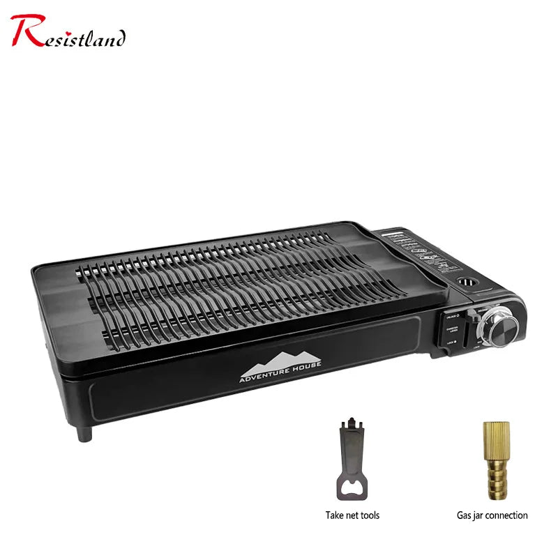 Camping Multi Gas Grill Bbq Stove Grill Folding