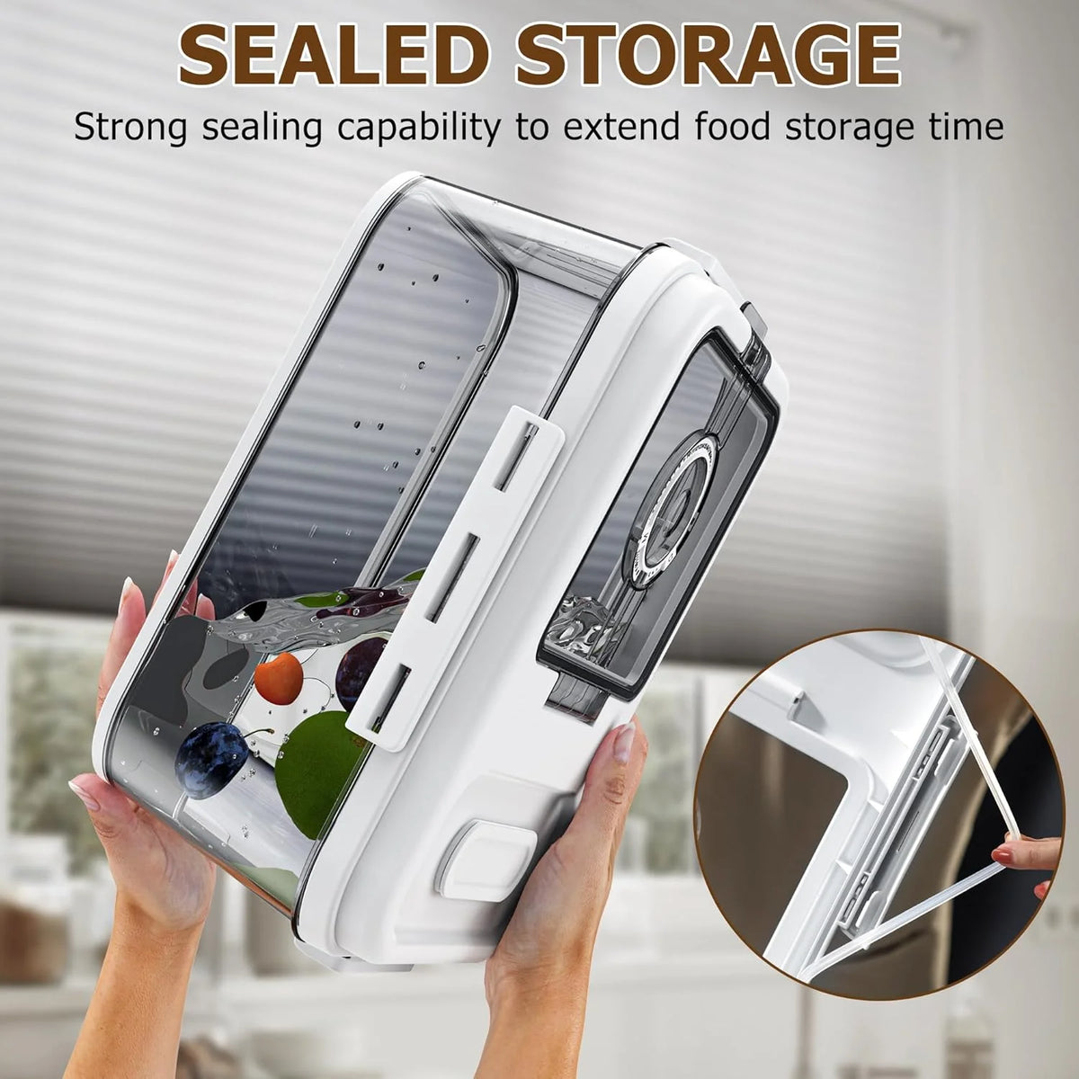 Bread Box Countertop Airtight Bread Storage Container Time