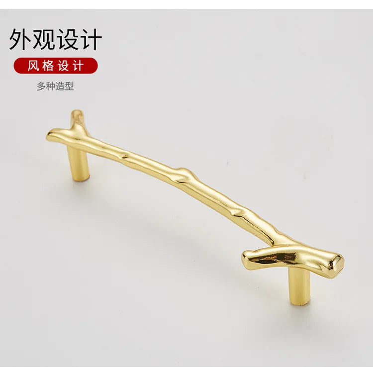 Wv Gold Tree Branch Cabinet Storage Handle Antique