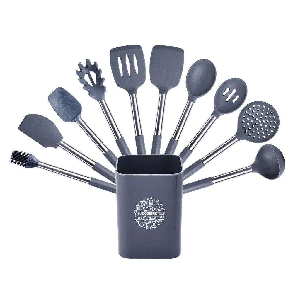 Quality Silicone Utensils Cooking Non Stick Kitchenware Heat