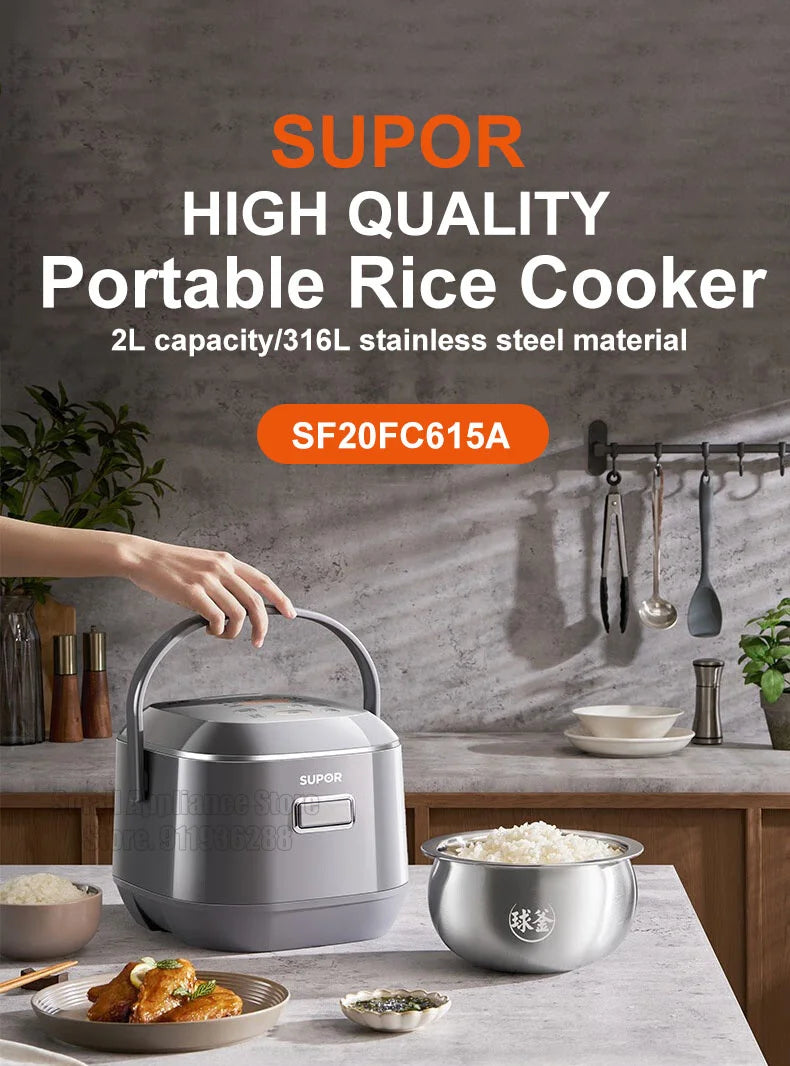 Supor 2l Rice Cooker Led Display 24h Intelligent