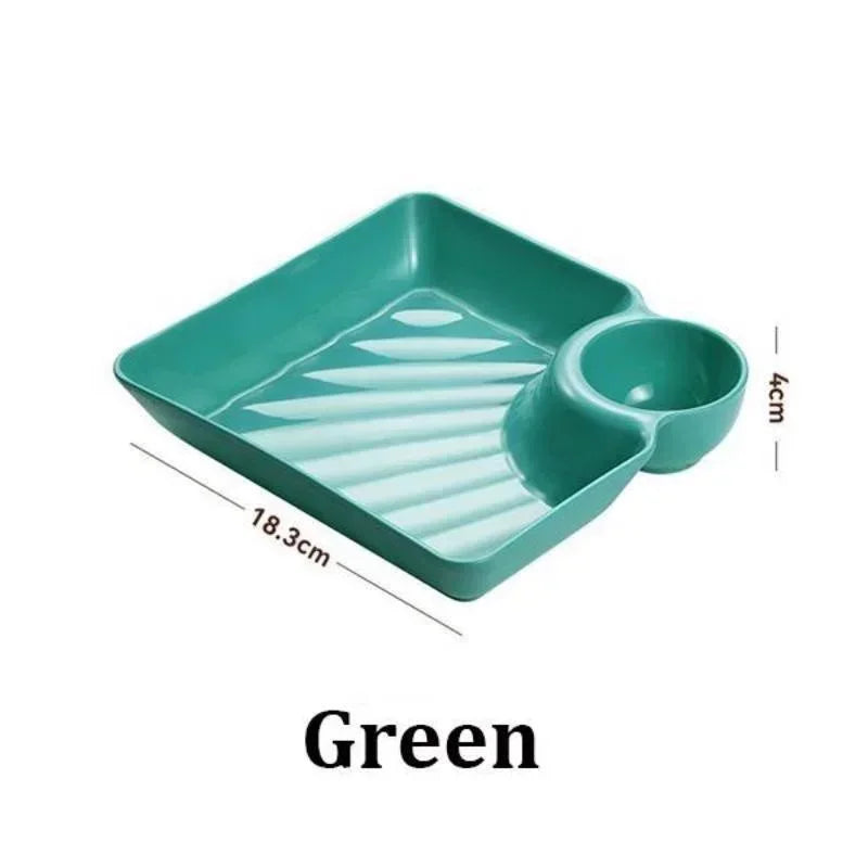 Chips Dip Plates Plastic Serving Platter Dumpling Plate