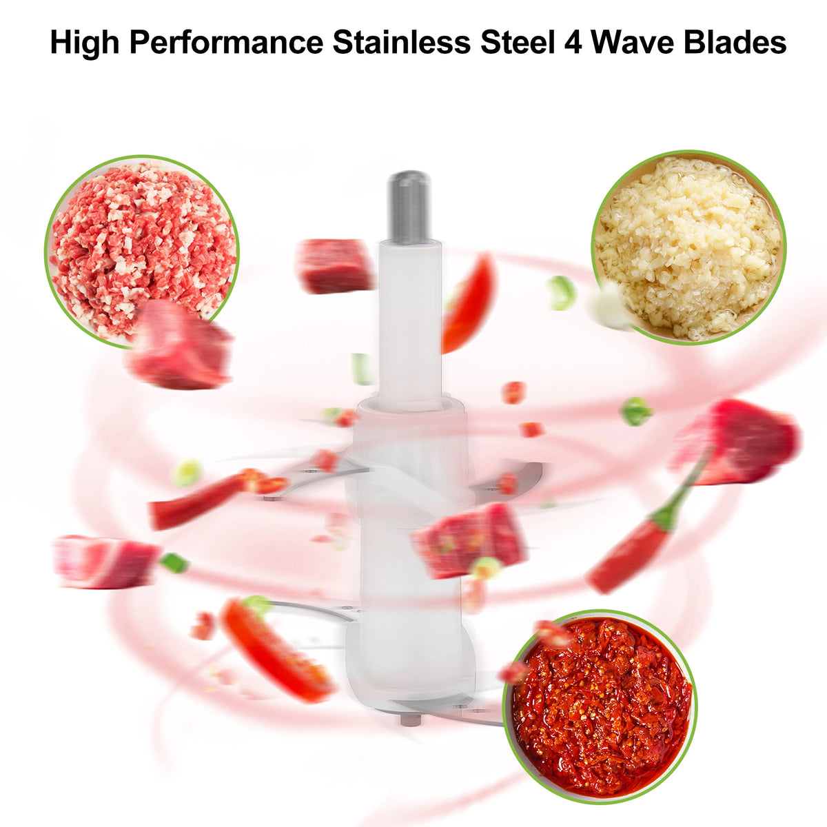 Biolomix 8l Glass Bowl Food Processor Chopper Two