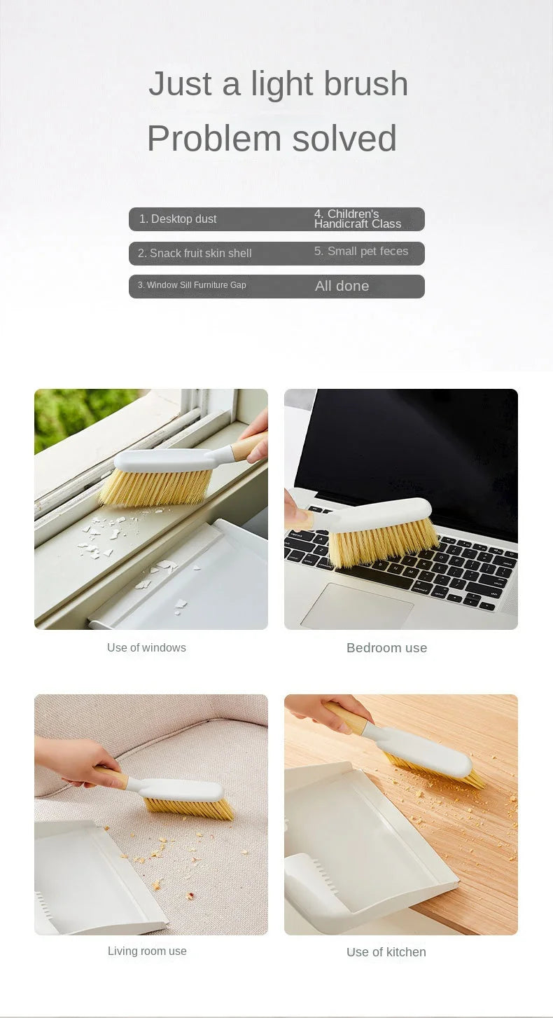4136 Bamboo Handle Mini Brush Small Broom Gap