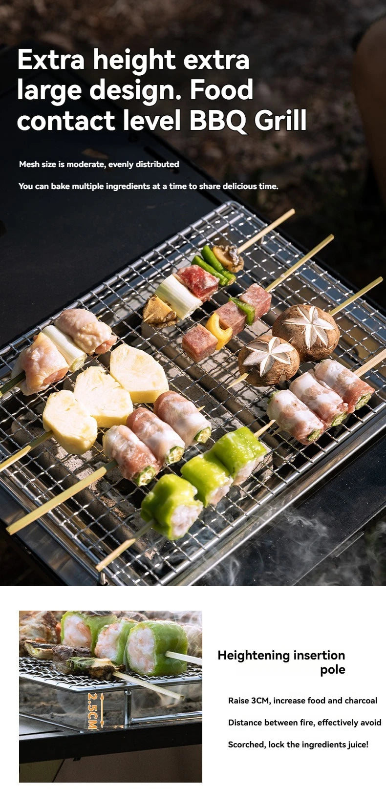 Campingmoon Ug-1 Igt Carbon Grill Camping Table Expansion