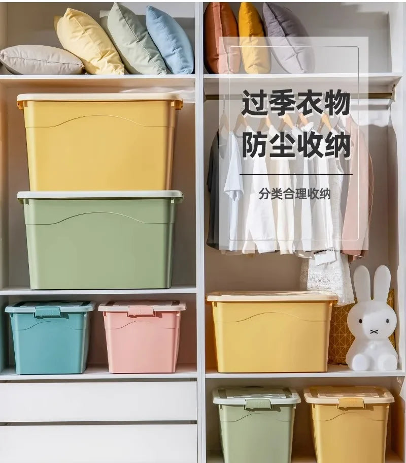 Extra Large Plastic Storage Box Heavy-Duty Reinforced Moving