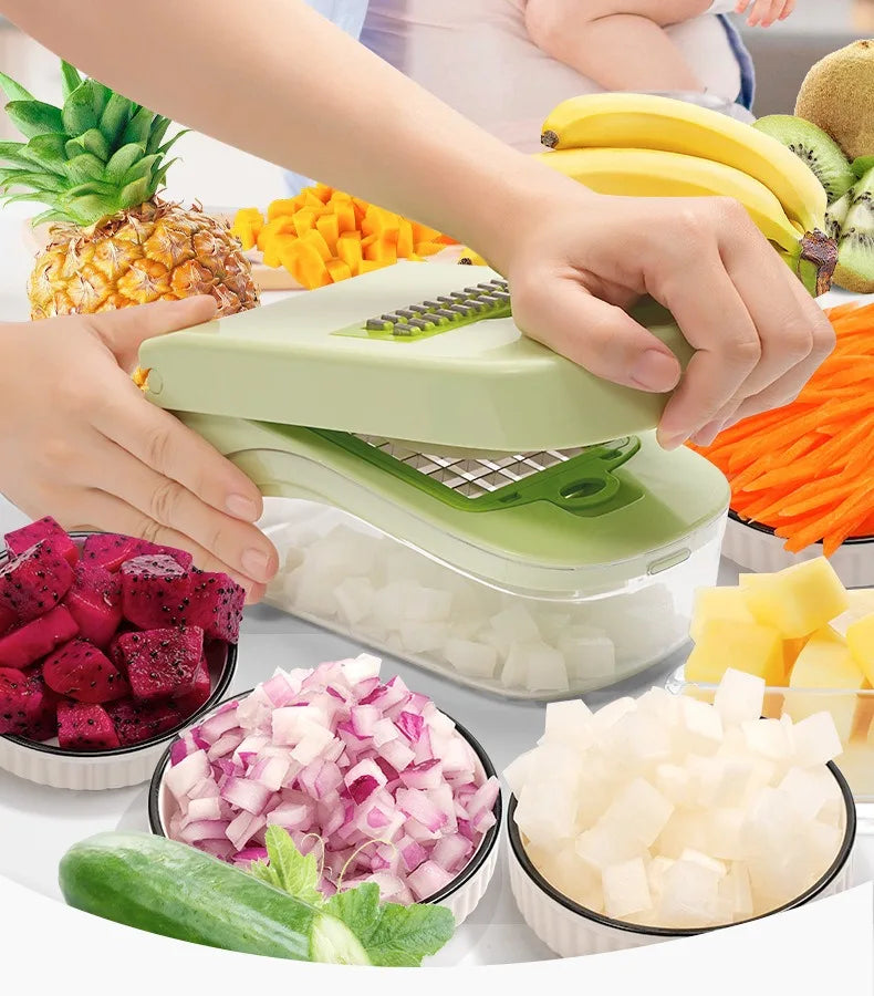 Vegetable Cutting Artifact Grater Potato Slicer Shredder Onion