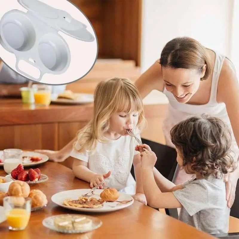 Food Grades Plastic Microwave Cooking Eggs Steamer Convenient