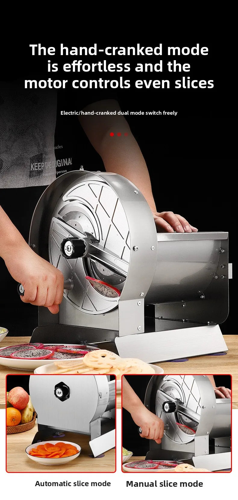 Pro Multi-Purpose Slicer - Electric & Operation Non-Slip