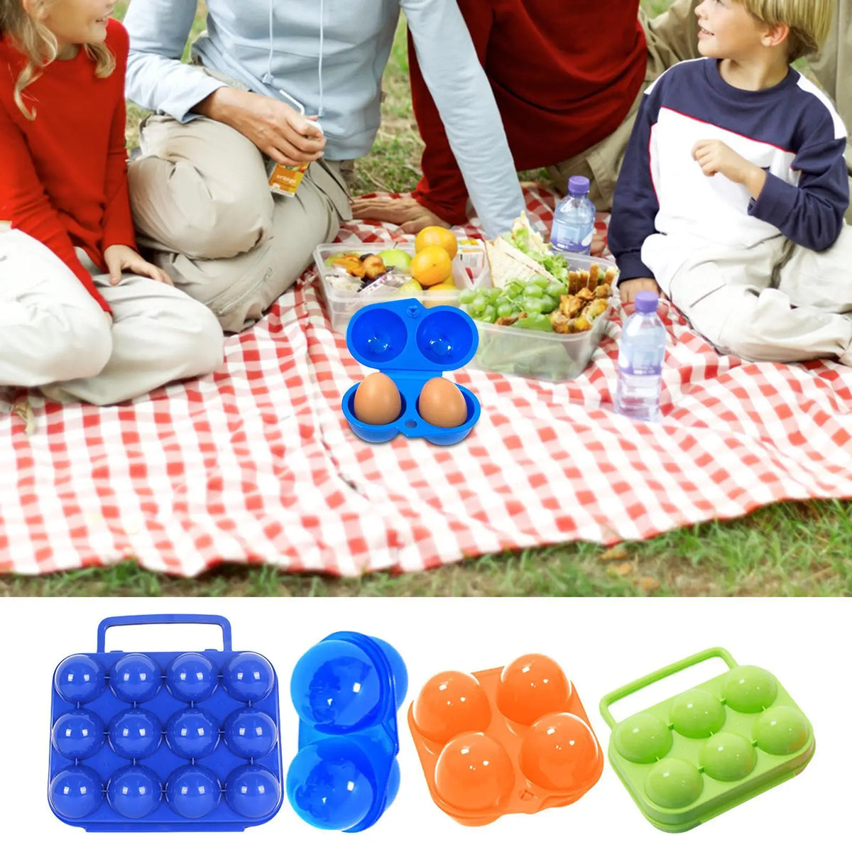 Camping Egg Container Traveling Outdoor Organizer Case Storage