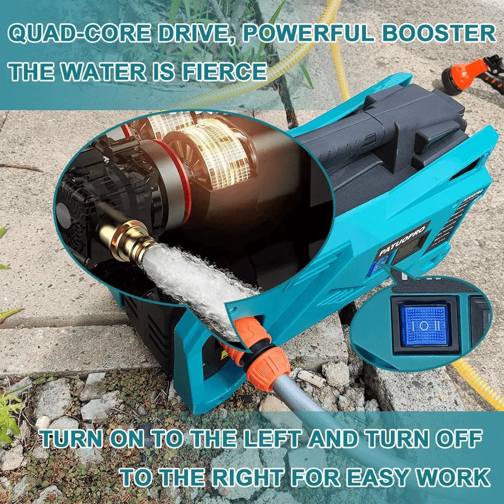 Patuopro Cordless Water Pump Electric Watering Machine 10m