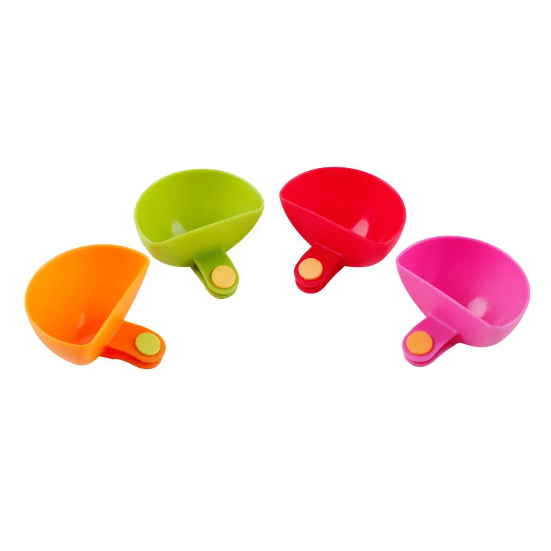 4pcs/Set Dip Clip Bowl Container Dish Plate Can